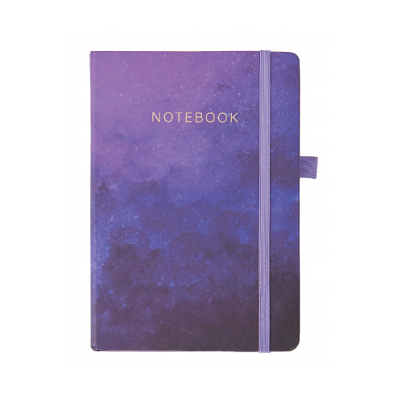 Cuaderno ecológico con cubierta impresa y correa